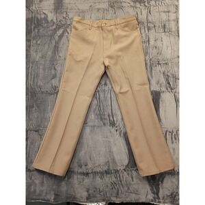 Wrangler Men Casual Khaki Regular Fit Cotton Blend Pants Size 40x32